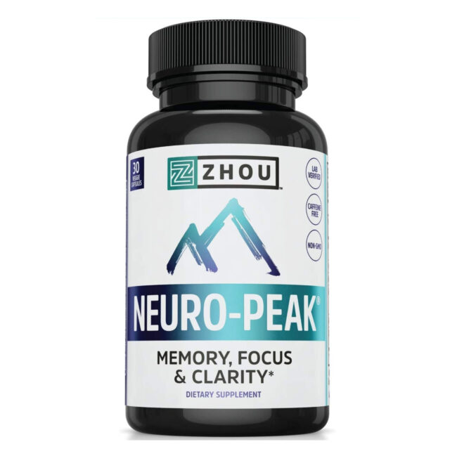 Zhou Nutrition Neuro Peak Brain Support Memory, Focus & Clarity