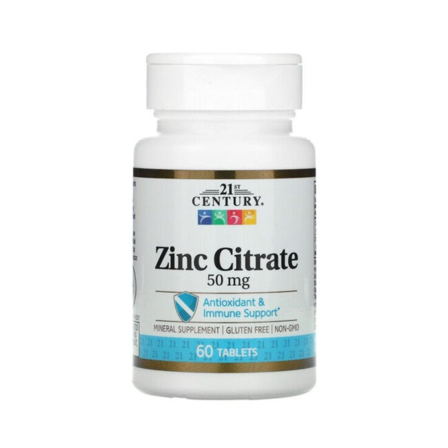 21st Century Zinc Citrate 50mg - Antioxidant & Immune Support
