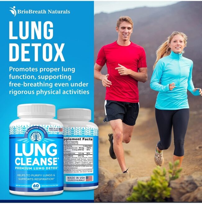 BrioBreath Naturals Lung Cleanse - Respiratory System & Mucus Clear
