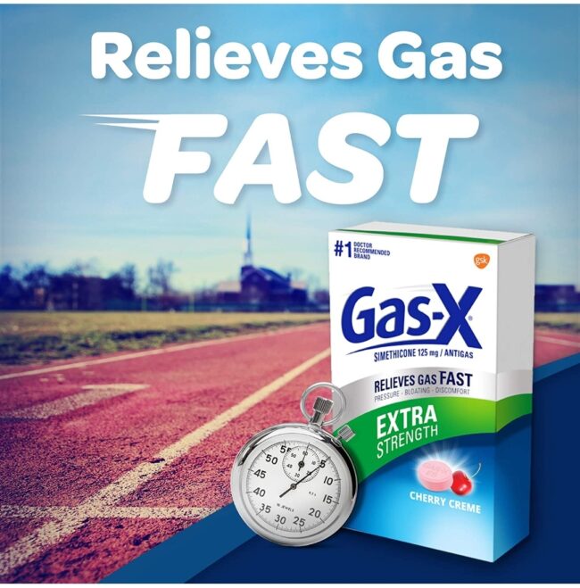 Gas-X Extra Strength Chewable Gas Relief with Simethicone 125mg Antigas