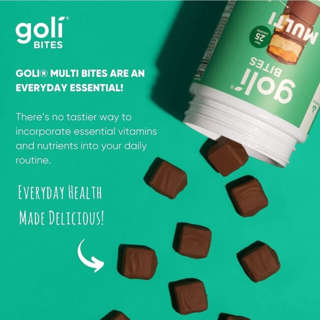 Goli Nutrition Multi Vitamin Bites - Antioxidant support, bone & muscular health, eye health & nervous system