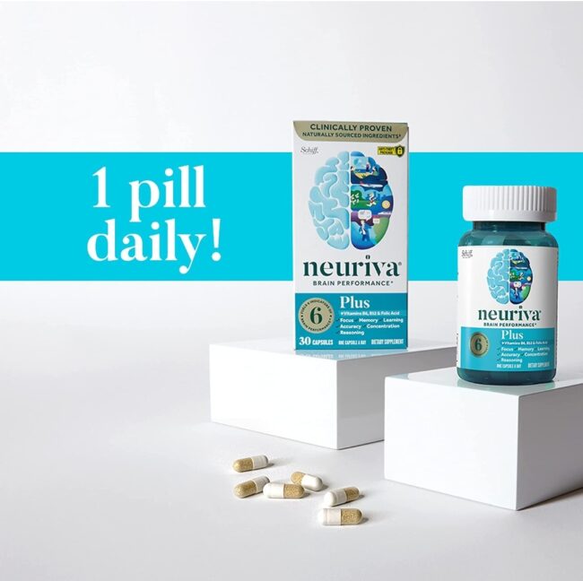 Neuriva Plus Capsules with Neurofactor & B Vitamins- A Nootropic Brain Support for Memory, Focus & Concentration