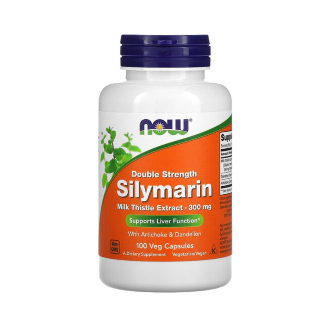 Now Foods Double Strength Silymarin 300mg - Milk Thistle Extract to Support Liver Function