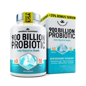 Nutrition Essential 900 Billion CFU Probiotic for Women & Men - Daily Digestive Health