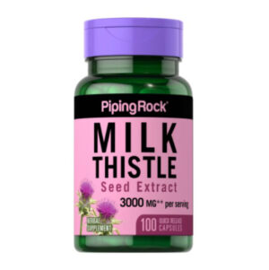 Piping Rock Milk Thistle Seed Extract 3000 mg (per serving) - Digestive Function & Blood Health