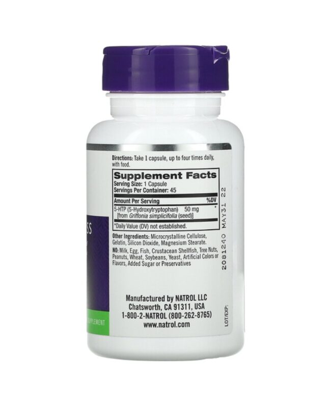 Natrol 5-HTP Mood & Stress 50mg - Promotes a Calm & Relaxed Mood