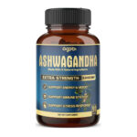 Agobi Ashwagandha Extract - Great Strength 5200mg Powder. Blended Ginger Root, Turmeric Curcumin, Rhodiola Rosea Root & Black Pepper