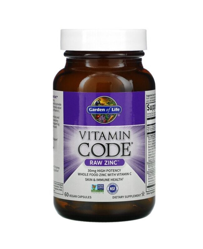 Garden of Life Vitamin Code Raw Zinc - Skin & Immune Health