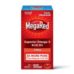 MegaRed Krill Oil 350mg Omega 3 with EPA, DHA, Astaxanthin & Phospholipids, Supports Heart, Brain, Joint & Eye Health