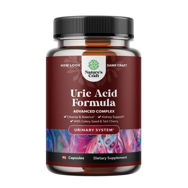 Natures Craft Herbal Uric Acid Cleanse & Detox - Essential Daily Kidney Cleanse and Uric Acid Support for Adults