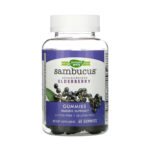 Nature's Way Sambucus Standardized Elderberry Gummies with Vitamin C & Zinc - Support Immune Function
