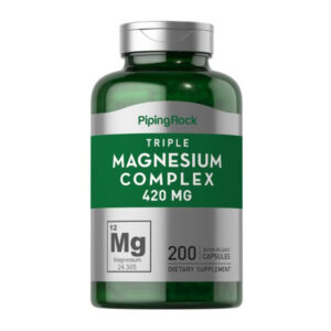 Piping Rock Triple Magnesium Complex 420mg - Support Nervous System Health, Bone & Muscle Health