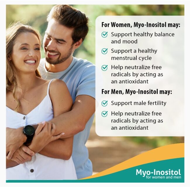 Fairhaven Health Myo-Inositol for Women & Men - Support Regular Cycles in Women & Sperm Count & Motility in Men