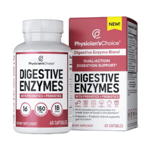 Physician's Choice Digestive Enzymes with Prebiotics + Probiotics for Digestive Health & Gut Health