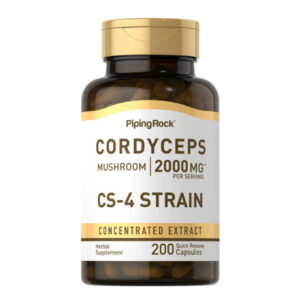 Piping Rock Cordyceps Mushroom 2000mg - Improve Immunity by Stimulating Cells and Specific Chemicals in the Immune System.