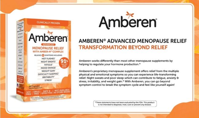 Amberen Advanced Menopause Relief with Amber M Complex