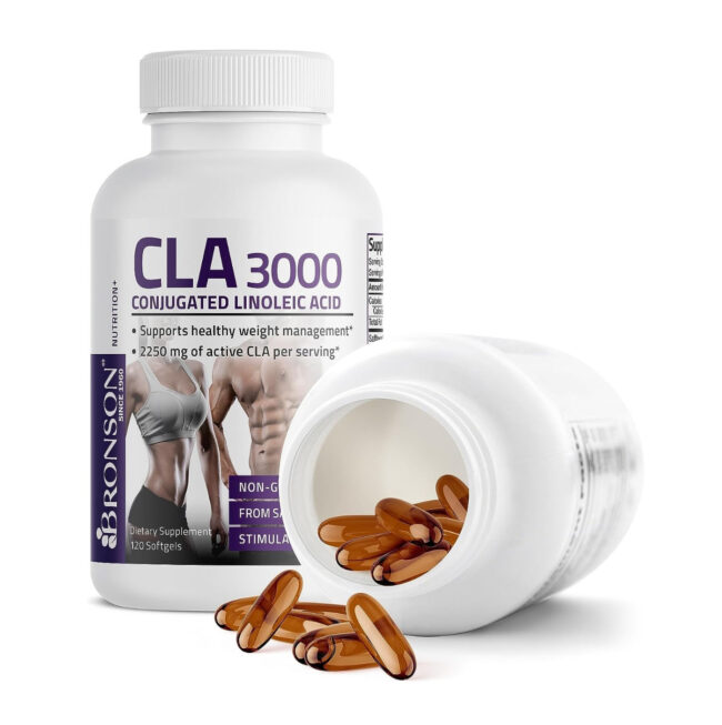 Bronson Nutrition CLA 3000 Conjugated Linoleic Acid - Support Healthy Weight Management